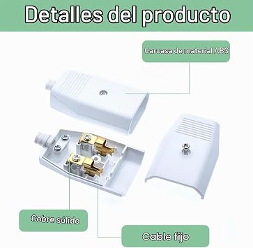 2 Pieces Female Plug Socket for Cable 250 V/10 A Schuko Female Plug