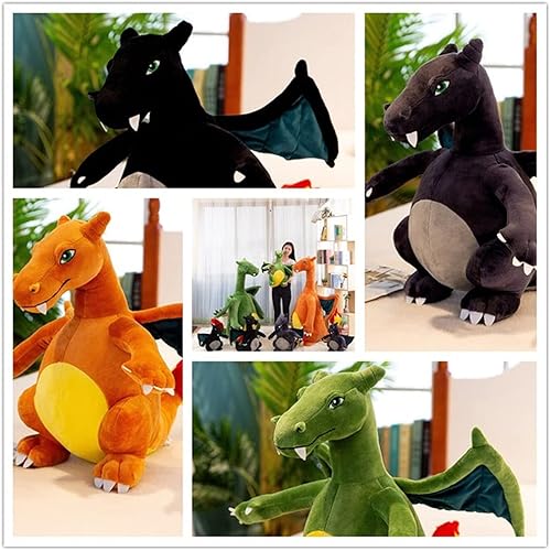Miniatura 6 de CHAOZI0 Dragón de peluche con alas malvadas, dragón que respira fuego, juguete de peluche de dragón de fuego, almohada, accesorios para fanáticos