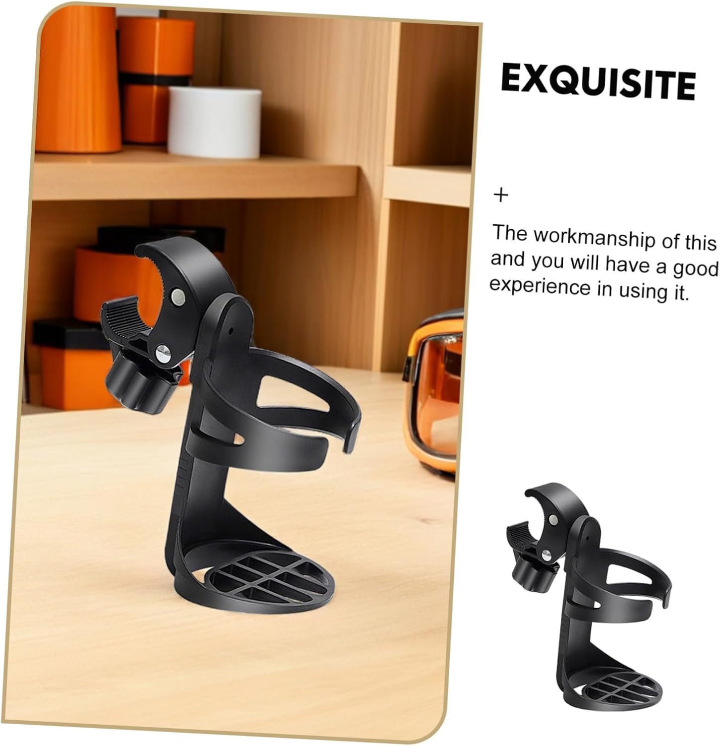 Detachable Walker Cup Holder 3pcs for Wheelchair and Mobility Walker, Adjustable Drink Bottle Attachment for Stroller and Outdoor Use