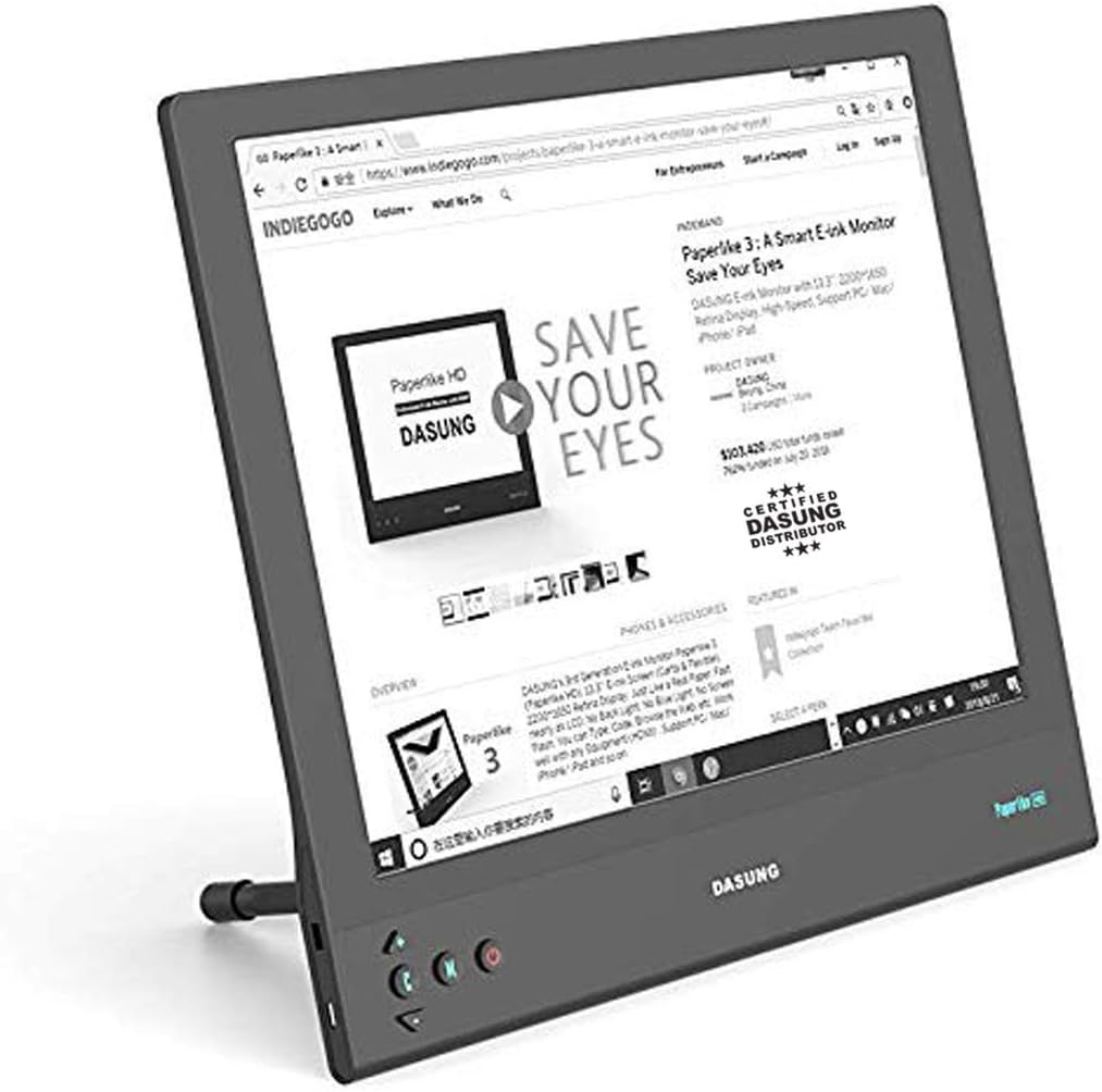 Dasung E-Ink Paper Like 3 HD 13.3" Monitor (No Front-Light, No Touch)