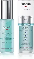 EUCERIN Sérum Facial Daily Booster UltraLeve 30ml, 24h Hidratação, Fortaceledor, Hyaluron-Filler, Ácido Hialurônico, Antirrugas, Hidratante