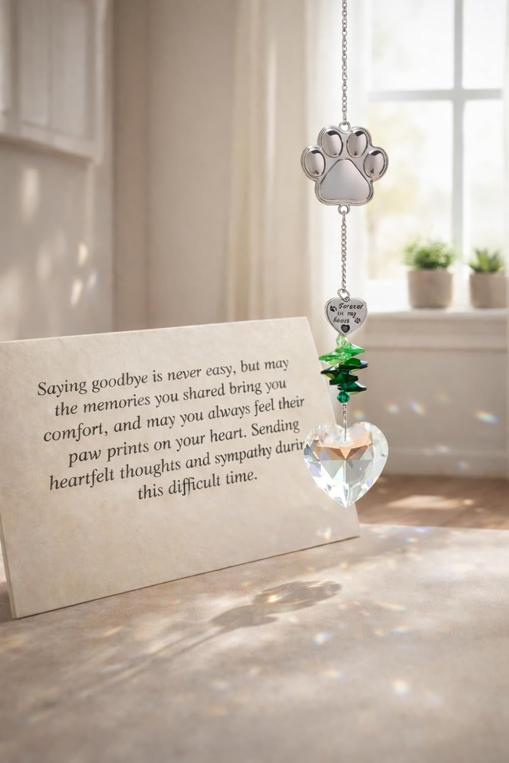 Pet Memorial Suncatcher Dog, Memorial Gifts, Pet Sympathy Gift, Bereavement Gifts, Thoughtful Dog Remembrance - Image 2