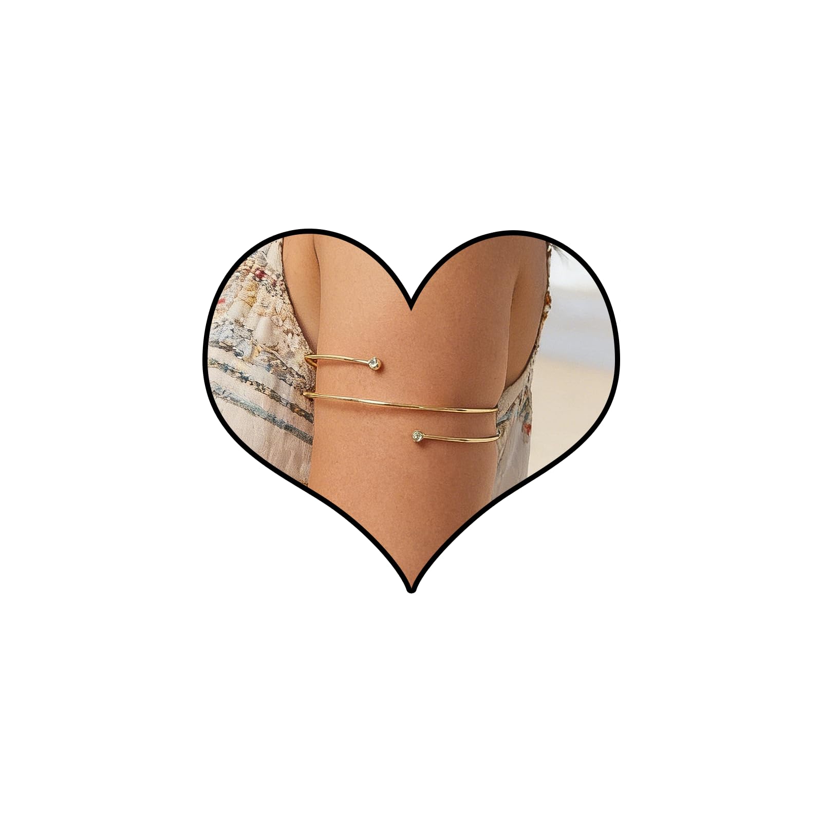 Gold Arm Cuff for Women Trendy Layered Swirl Arm Cuff Upper Arm Adjustable Gold Bikini Bangle Armband Summer Beach Hawaiian Armlet Jewelry Accessories Gifts for Her-image-47
