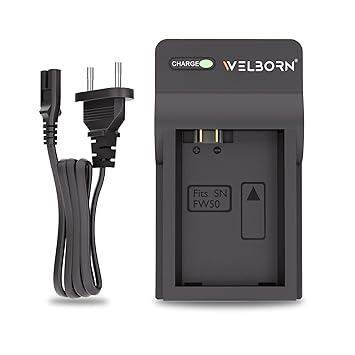 WELBORN Camera Battery Charger for Sony NP-FW50 Battery Comaptiable with A7/A7II/A7R A5100 NEX6 A6000 Cameras