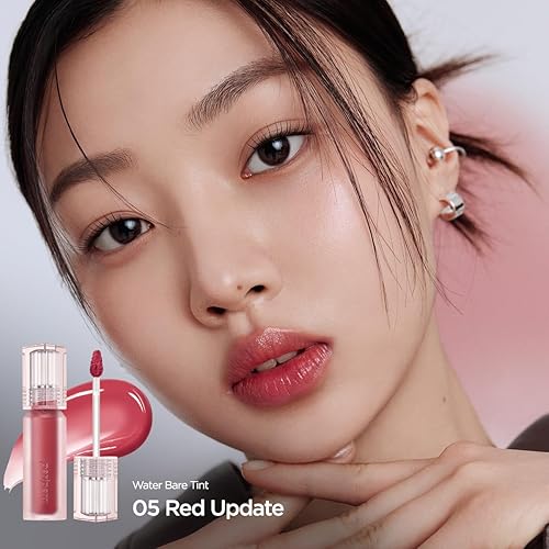 Miniatura 9 de Peripera Tinte Water Bare - Tinte para labios, tinte labial, tinte brillante (005 RED UPDATE)