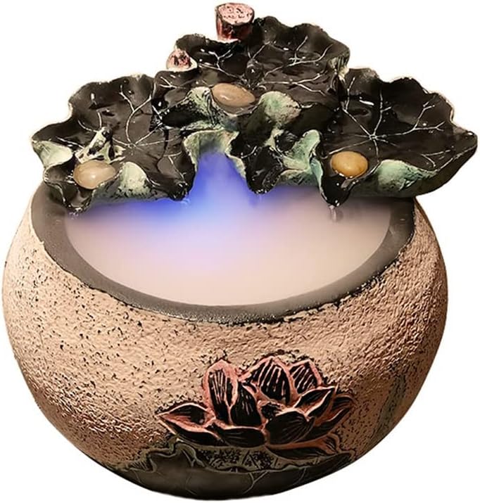 Chinese-Style Flowing Water Fountain Decoration Living Room Desktop Fish Tank Humidifier Waterscape Decoration