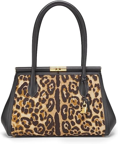 Marlene Leopard Top Handle Bag