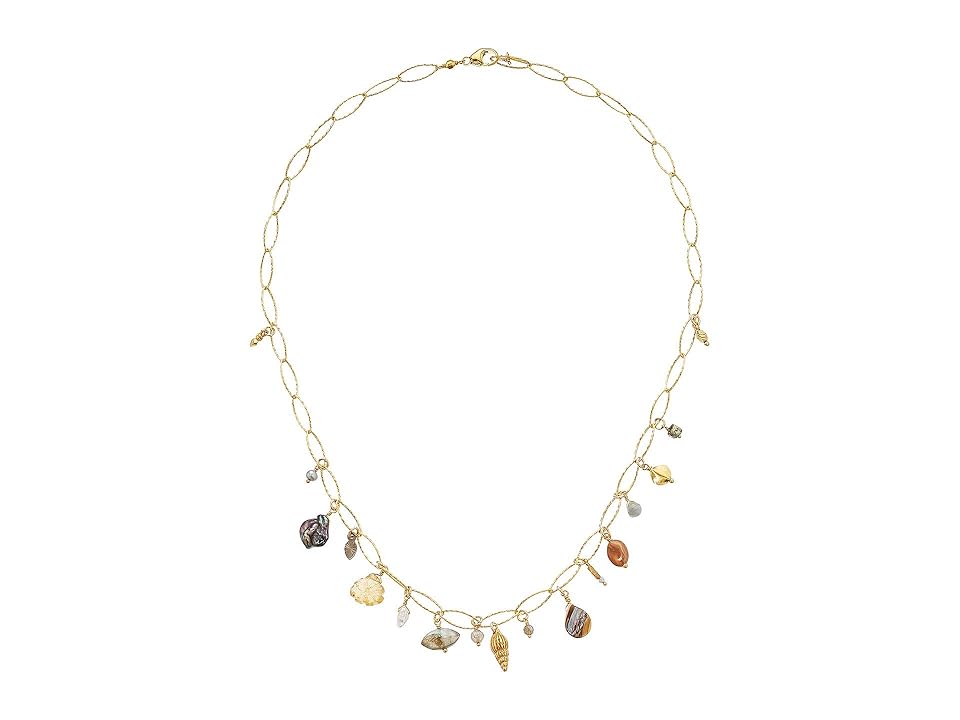 

Chan Luu Mixed Charm Short Necklace (Citrine Mix) Necklace, Silver
