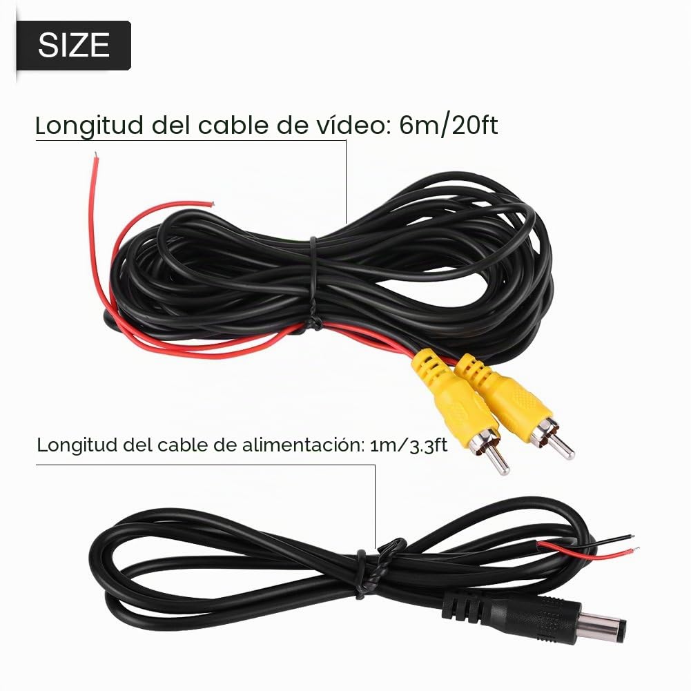 Qiilu 170 ° Cámara de estacionamiento invertida de Vista trasera Coche para C-Class E CLS W203 W211 W219