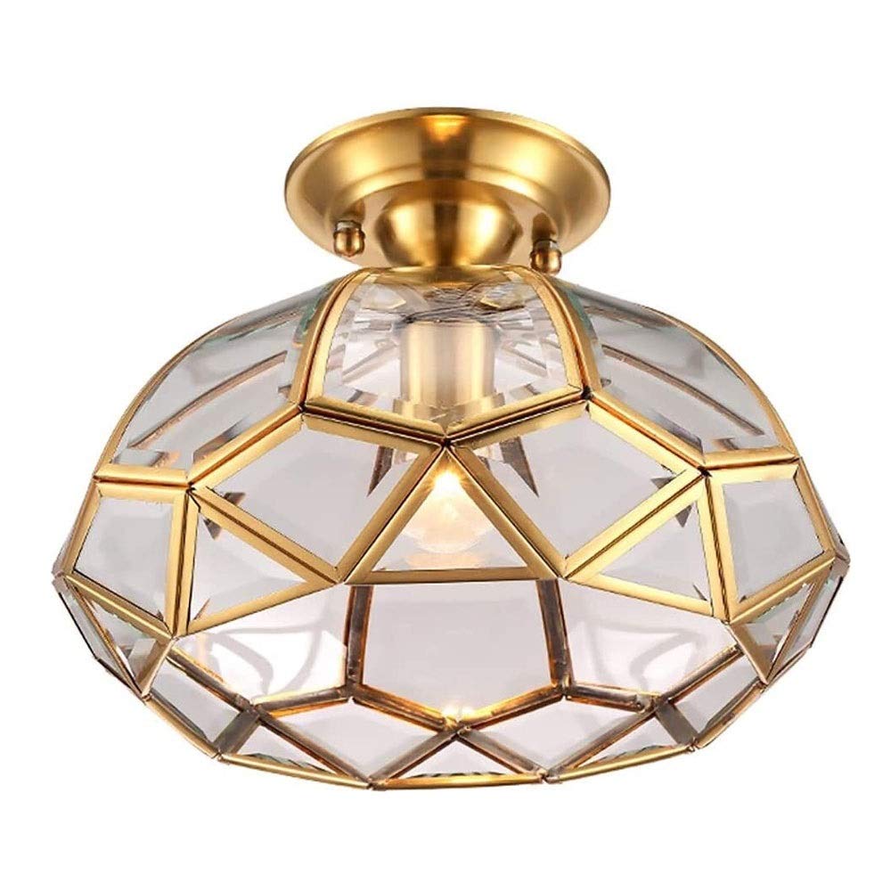 Éclairage de plafond en forme de diamant en verre rétro - 6
