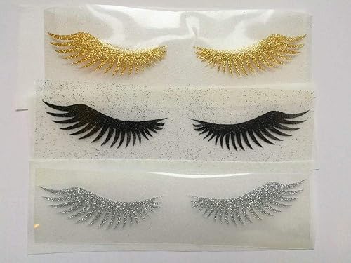 eyelash iron oneyelash appliqueglitter eyelash patchdiy unicorn shirt