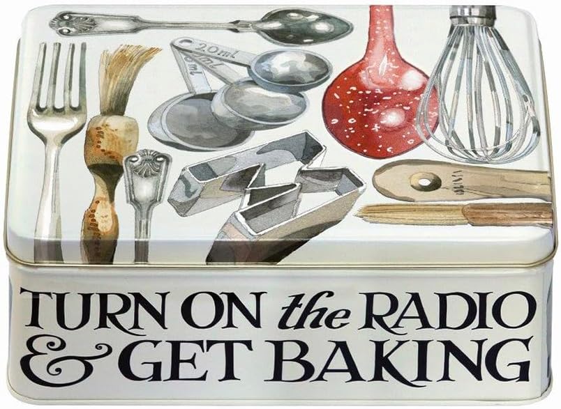 Elite Gift Boxes Emma Bridgewater Making & Baking Deep Rectangular Tin 195 x 154 x 75mm, Cream