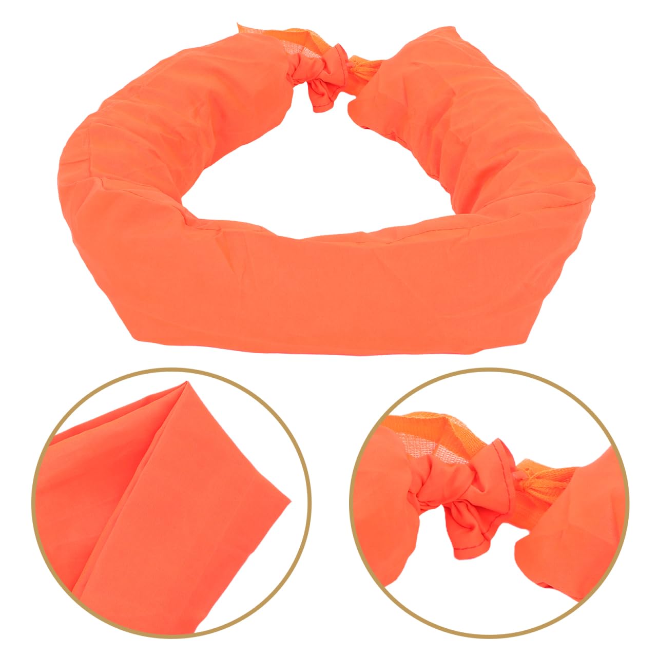 Veemoon 10pcs Traffic Cone Weight Sand Bag Refillable Sandbag Weight Bags Reflective Cloth Construction Sites Portable Stabilizers for Parking Lots and Emergency Traffic Control (Orange 8 * 100cm)