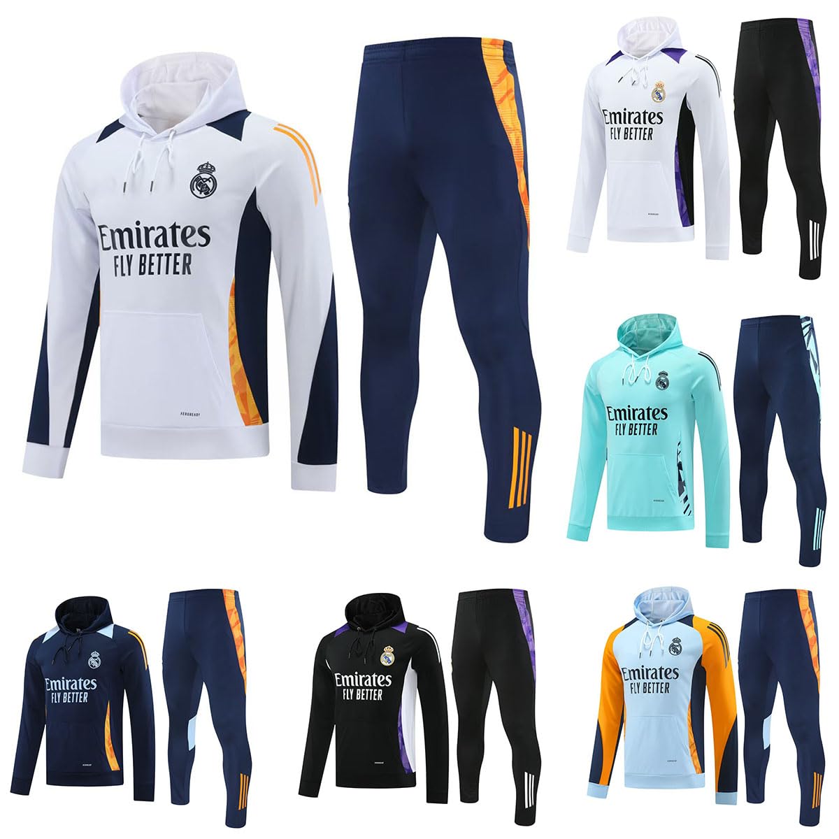 レアルマドリード　長袖　トレーニングウェア　選手仕様 日本未発売 L 24-25 2425レアル・マドリードの長袖トレーニングユニフォーム