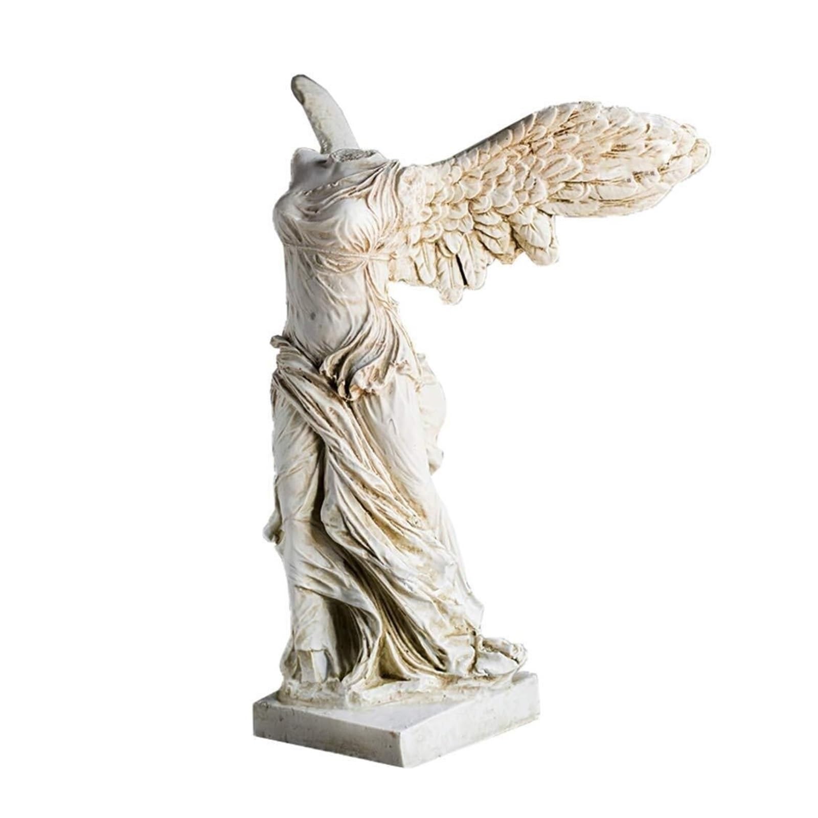 Figurines de bureau Victoire de Samothrace statue déesse blanche 31cm