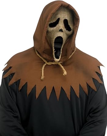 Officially Licensed Scream GhostFace Mask + Knife Adults Halloween Fancy Dress Costume Accessory Set