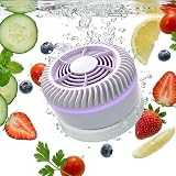 Lavatrice per frutta e verdura, pulitore per frutta e verdura a 45 turbine con tecnologia agli ioni, rondella portatile da 30 W per carne, frutti di mare, rimozione antiparassitari impermeabile IPX7