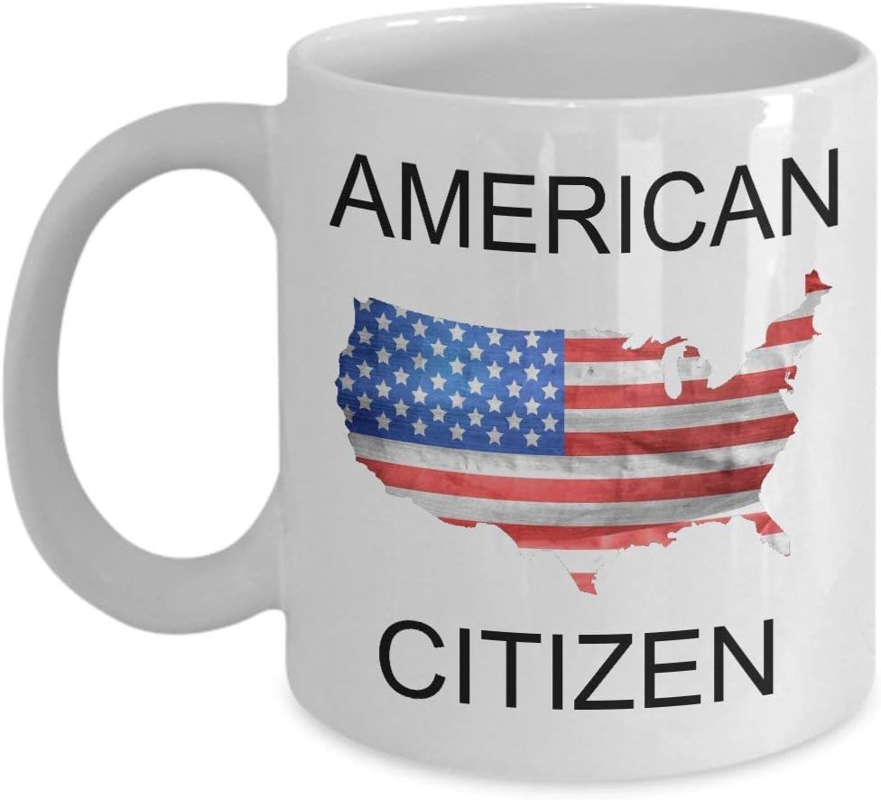 Best Seller American Citizen Mug, American Citizen, Flag for Patriots New Americans, July 4th, Coffee Cup