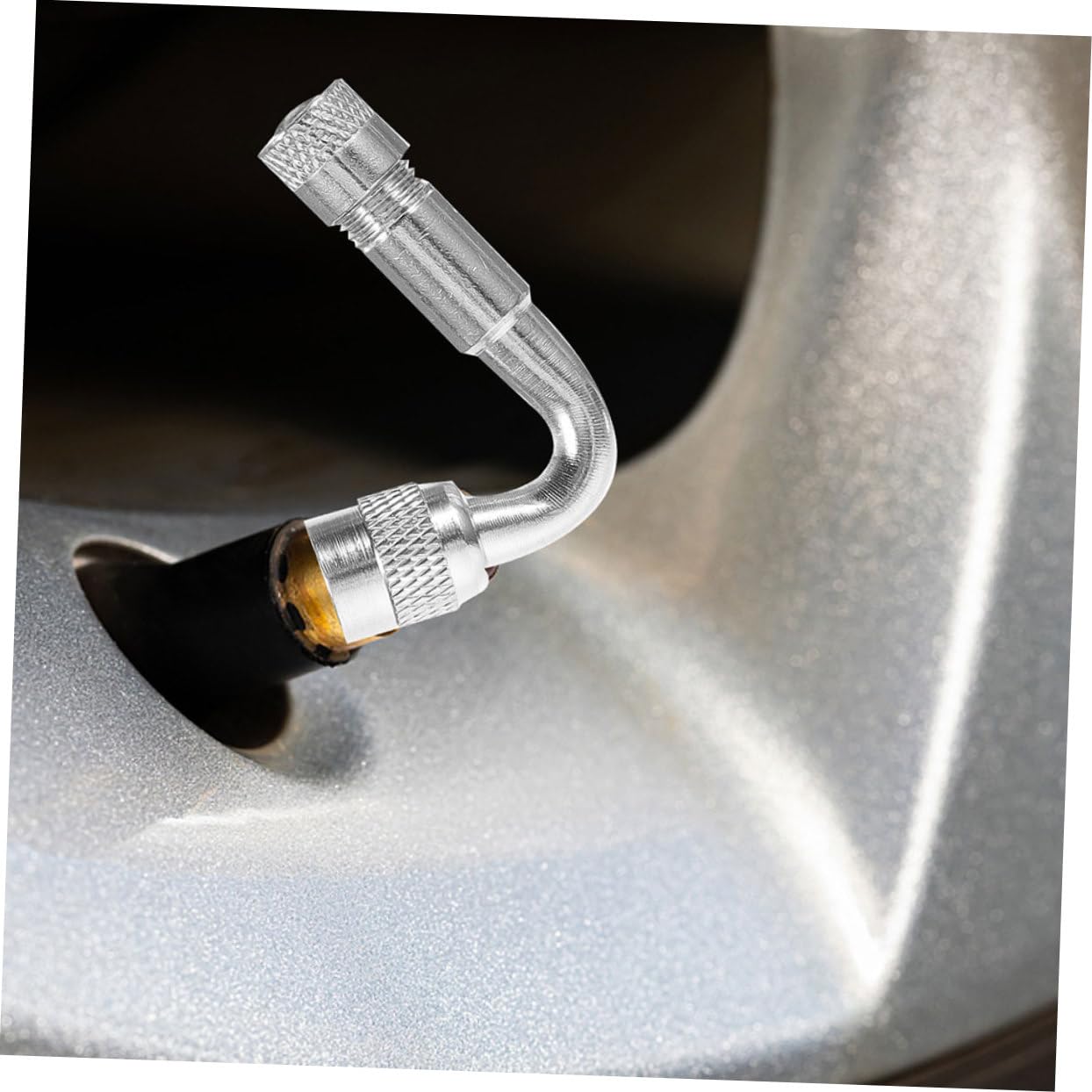MAGICLULU 4 Set Prolunga Valvole Pneumatici Adattatori Per Valvole Auto E Estensori Per Gonfiaggio Facile E Veloce Con Accessori Resistente Pneumatici Tubeless E Non 6 Pezzi*4