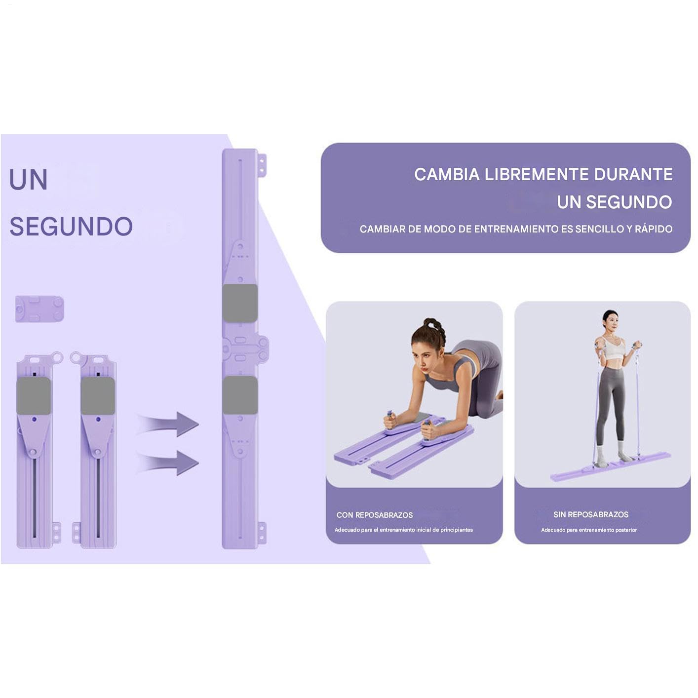 Máquina de Pilates Reformer Máquina Multifuncional Plegable para