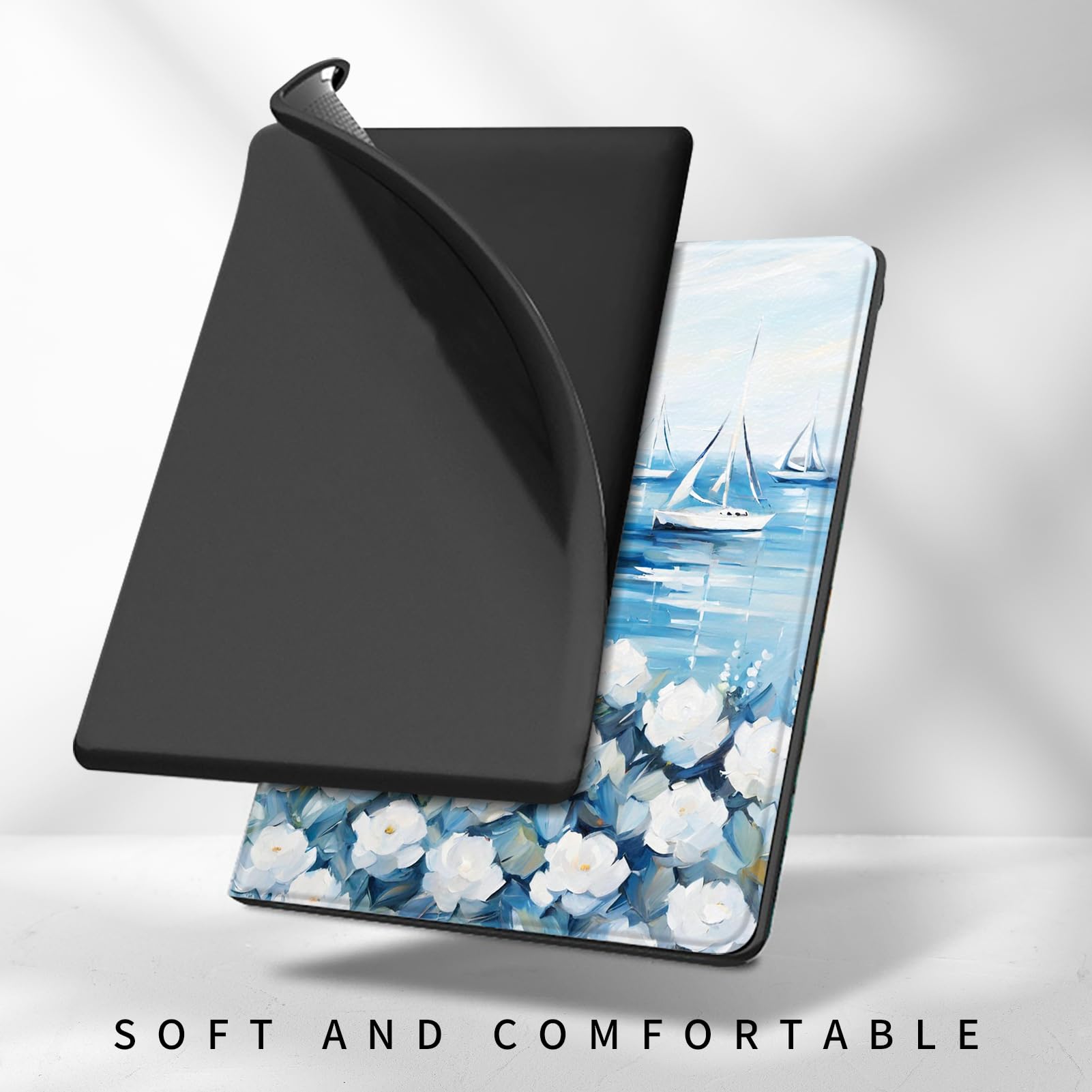 Housse étanche Kindle 10e Génération 2019 - Cuir Silicone, Réveil Automatique Magnétique, Protection 360° | Compatible Modèles G0910L Et G090WH, écran 6 Pouces - 4