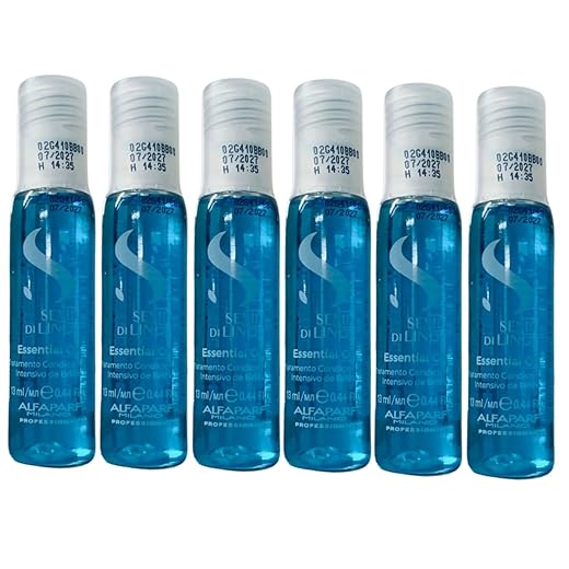 Kit Ampola Azul Alfaparf Semi Di Lino Sublime Essential Oil (06x13ml)