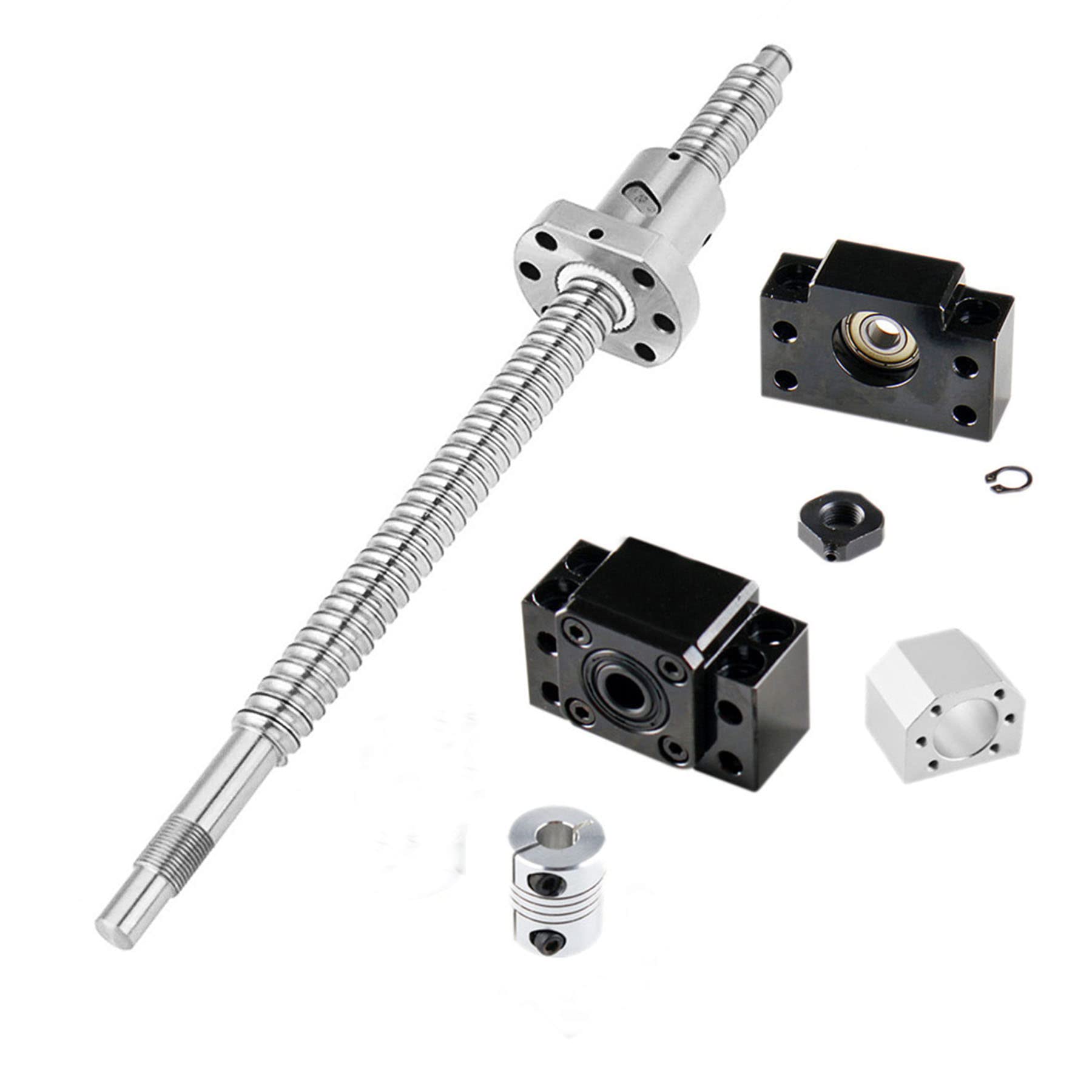 Buy CNCYEAH Ball Screw kit CNC parts SFU1605250mm Ballscrew kit + BK