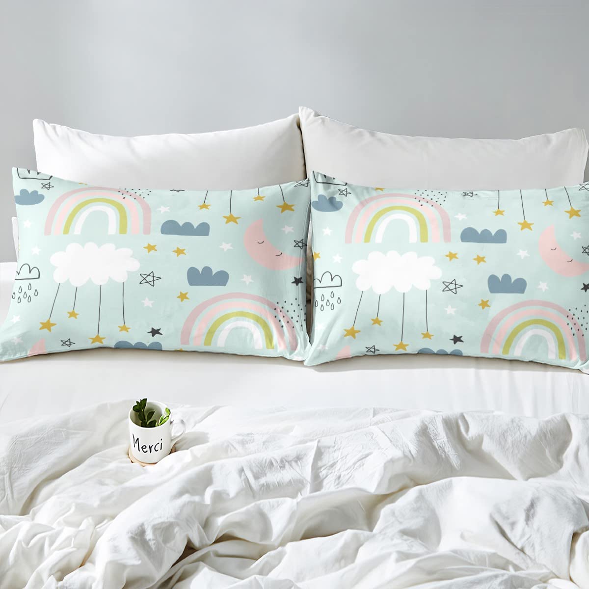 Biancheria Da Letto Unicorno Per Bambini - Copripiumino 135x200 Cm E Federa 80x80 Cm In Cotone - Foto 11