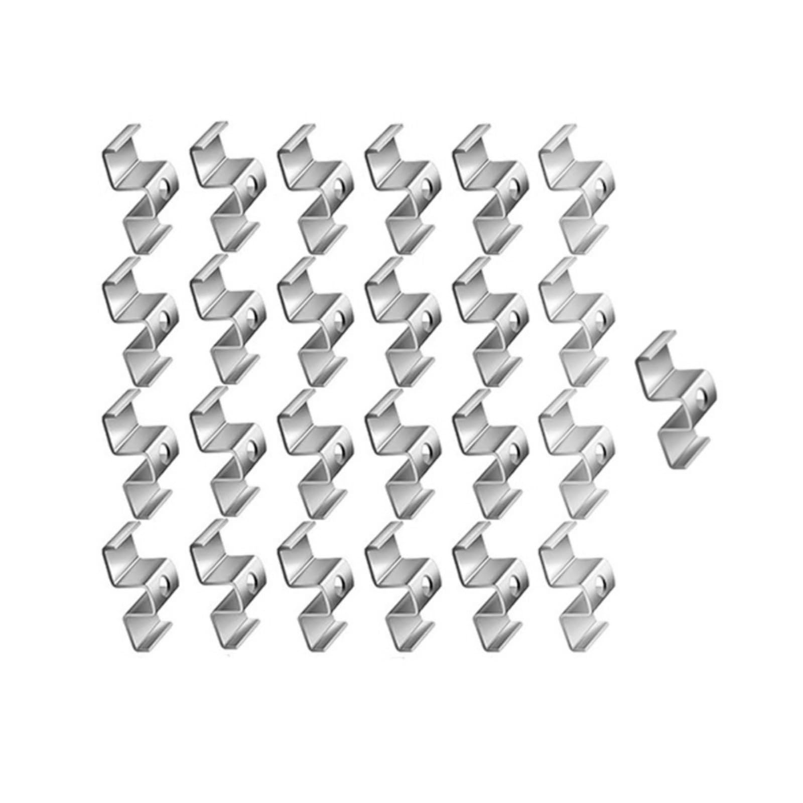 Pince à grille en acier galvanisé lot de 25 pour fixation de sol industriel