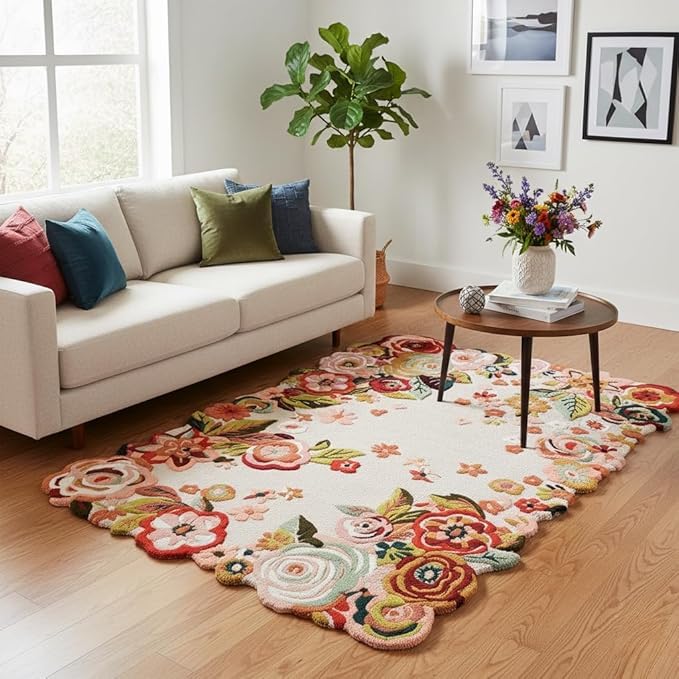 Image of Luxurious Tufted Woolen Carpet Collection Size 7 X 10 Feet (Color-Multi)