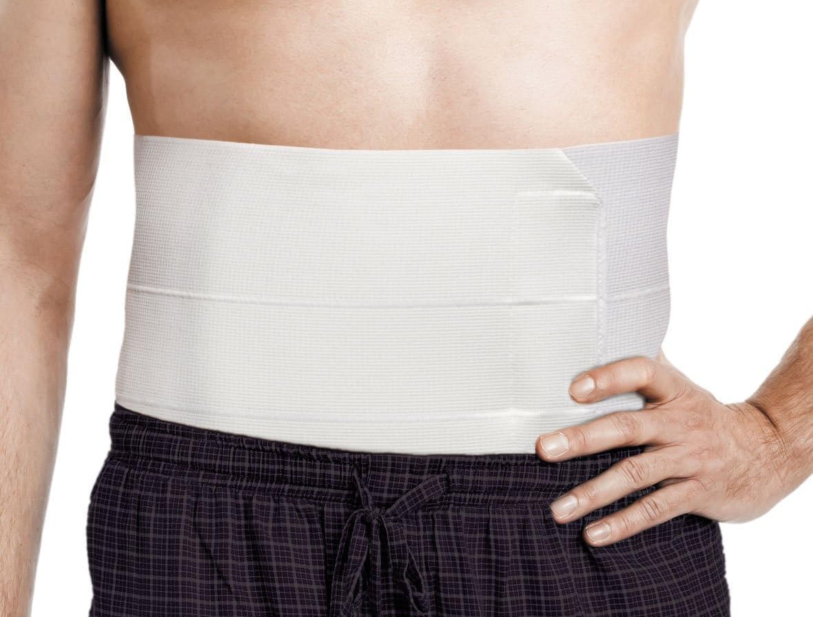 MUELLER Sports Medicine Surgical Binder and Abdomen Support, White