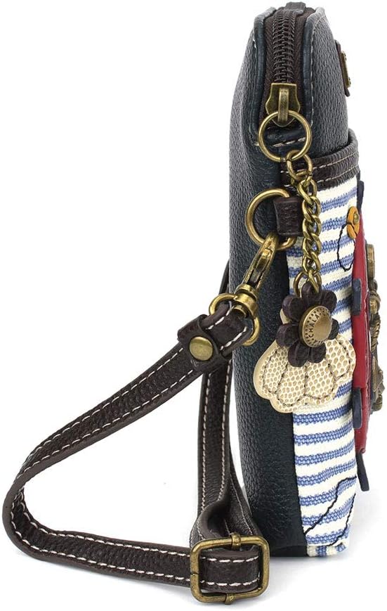 CHALA Ocean Collection Cell Phone Crossbody Purse-Women PU Leather/Canvas Multicolor Handbag with Adjustable Strap - Image 3