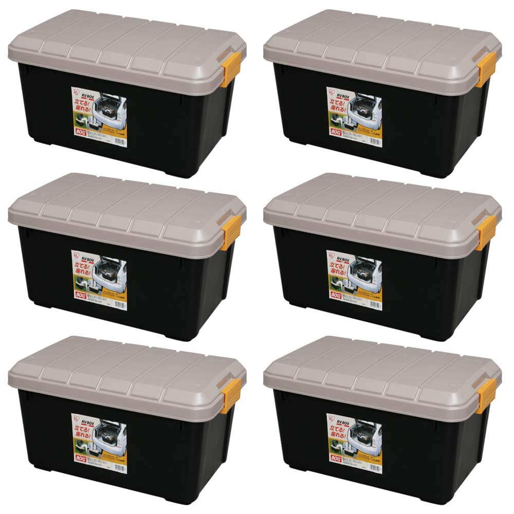 アイリスオーヤマ ボックス　RVBOX 600　カーキ/ブラック　6個セット Amazon.co.jp: 【6個セット】アイリスオーヤマ ボックス RVBOX 600