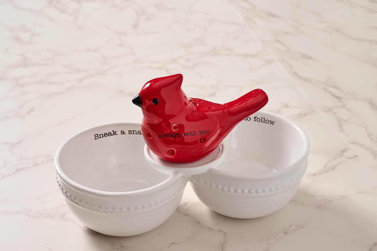 Mud Pie Light Up Cardinal Sitter; 2 3/4" x 3"