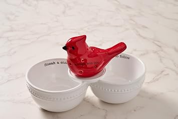 Mud Pie Light Up Cardinal Sitter; 2 3/4 x 3