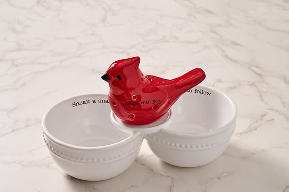 Mud Pie Light Up Cardinal Sitter; 2 3/4 x 3