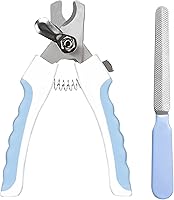 SunGrow Dog Nail Clipper & File Set - Sharp Stainless Steel Blades, Safety Guard, Non-Slip Grip for Medium/Large Dogs