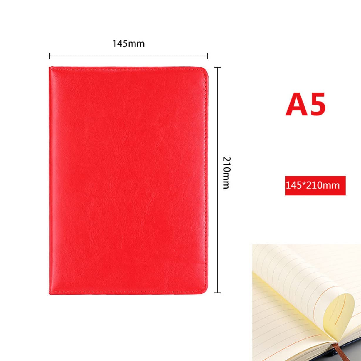 Amazon | QQZSG A5 PUレザー 192ページノートブック ノートダイアリー