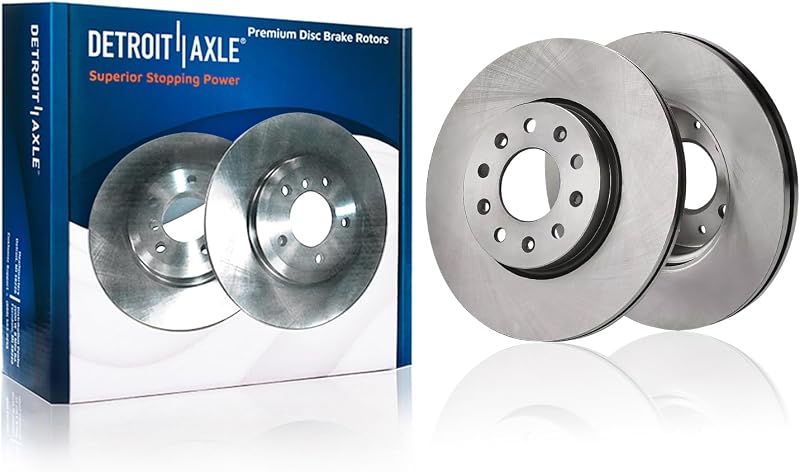 Discos de freio traseiros Detroit Axle 315 mm para Cadillac CT4 2020 a 2024 – Kit com 2 unidades