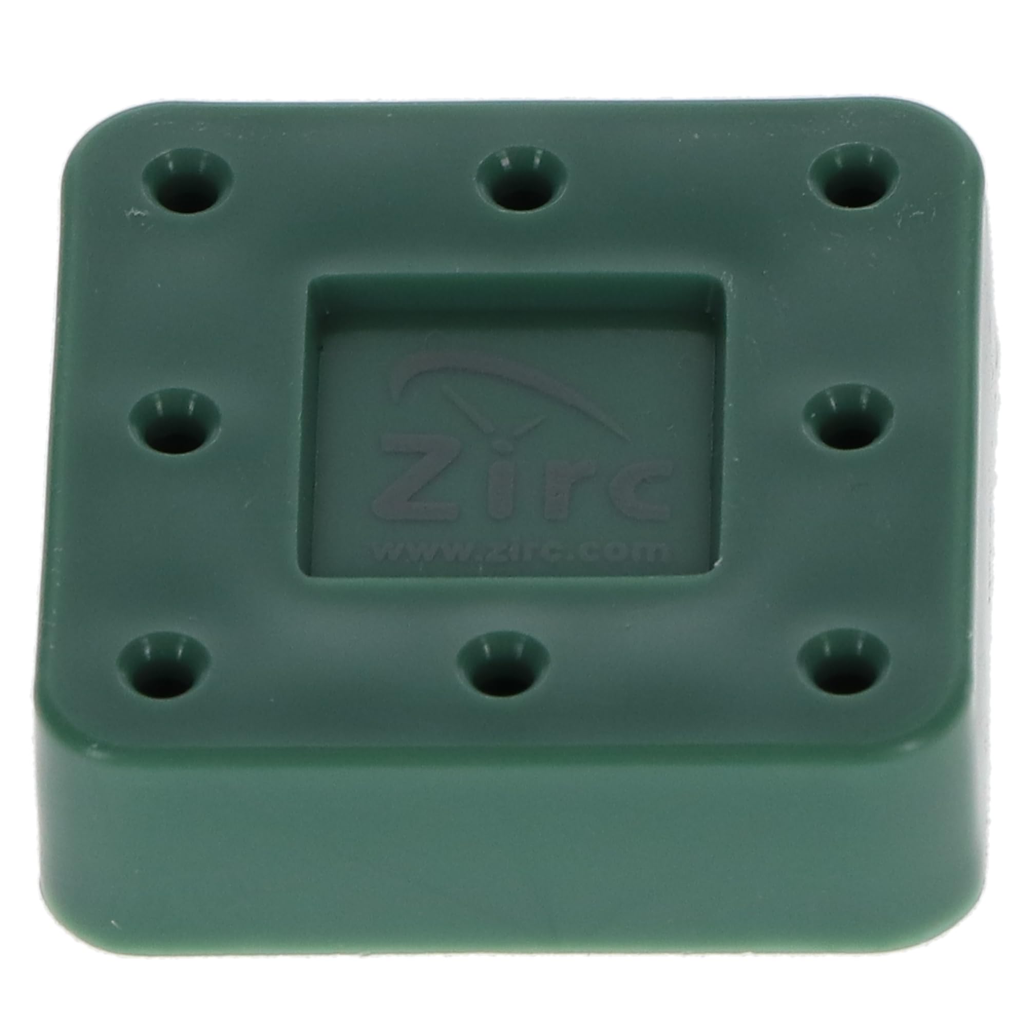 Zirc Dental 50Z400D Magnetic Bur Block 8-Hole Microban Green