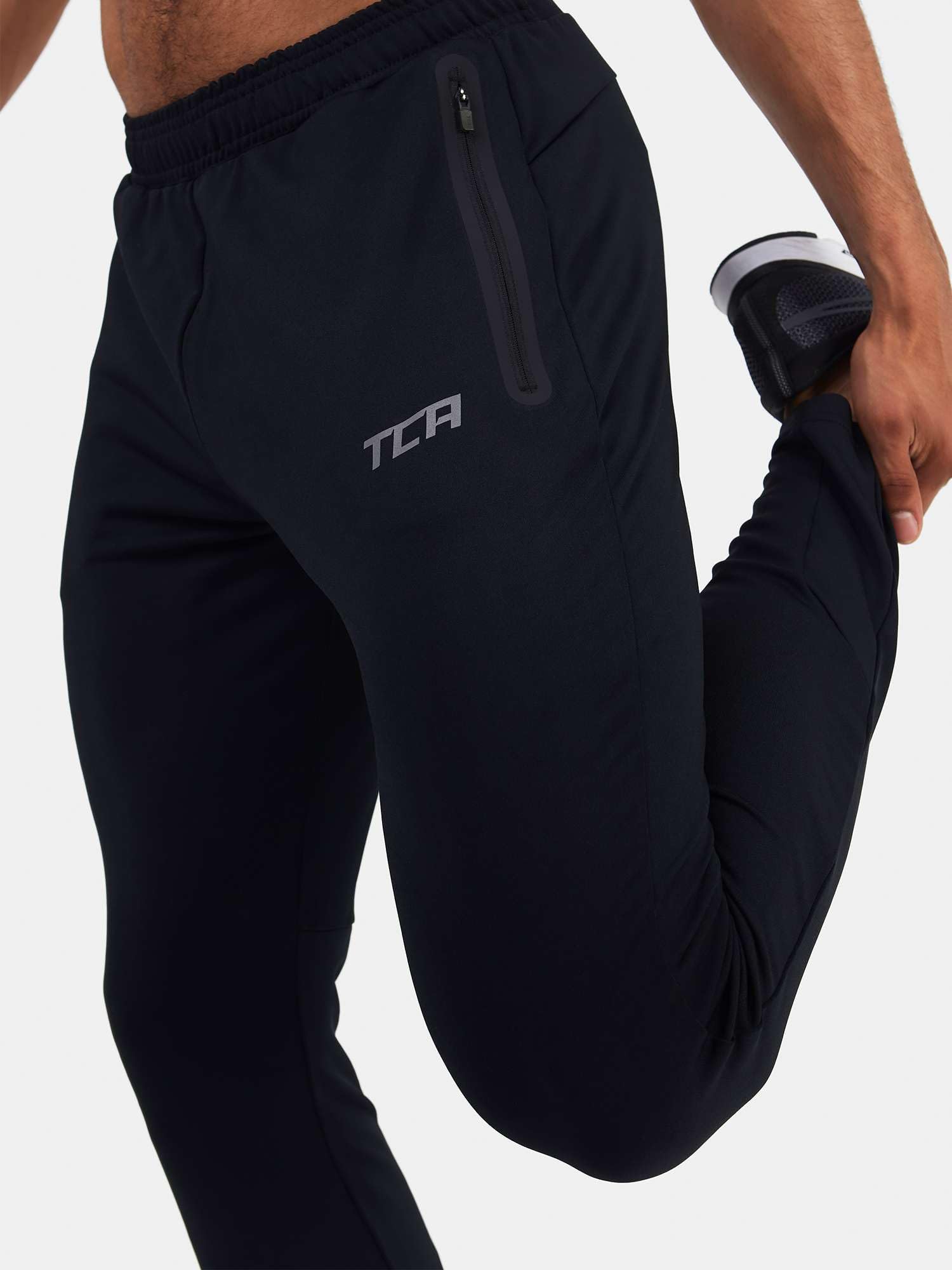 TCA Uomo Rapid Pantaloni Tuta da Corsa con Tasche a Zip - Pantalone Sportivo Leggero