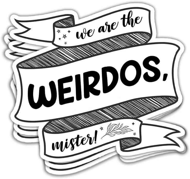 Amazon.com: 3 Pcs/Pack - We are The Weirdos Mister Sticker Funny Movie ...