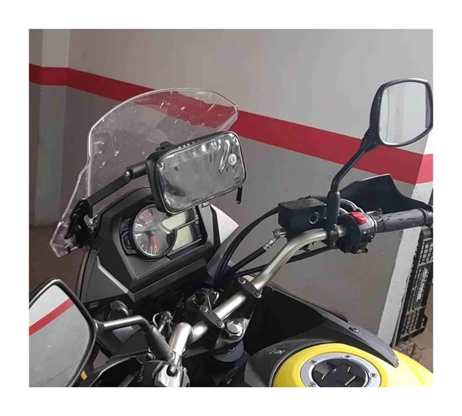 pour Moto Support Navigation GPS pour Suzuki pour V&Strom pour DL650 2017-2022 Guidon Support Navigation Moto Accessoires Téléphone(22MM Phone Holder)