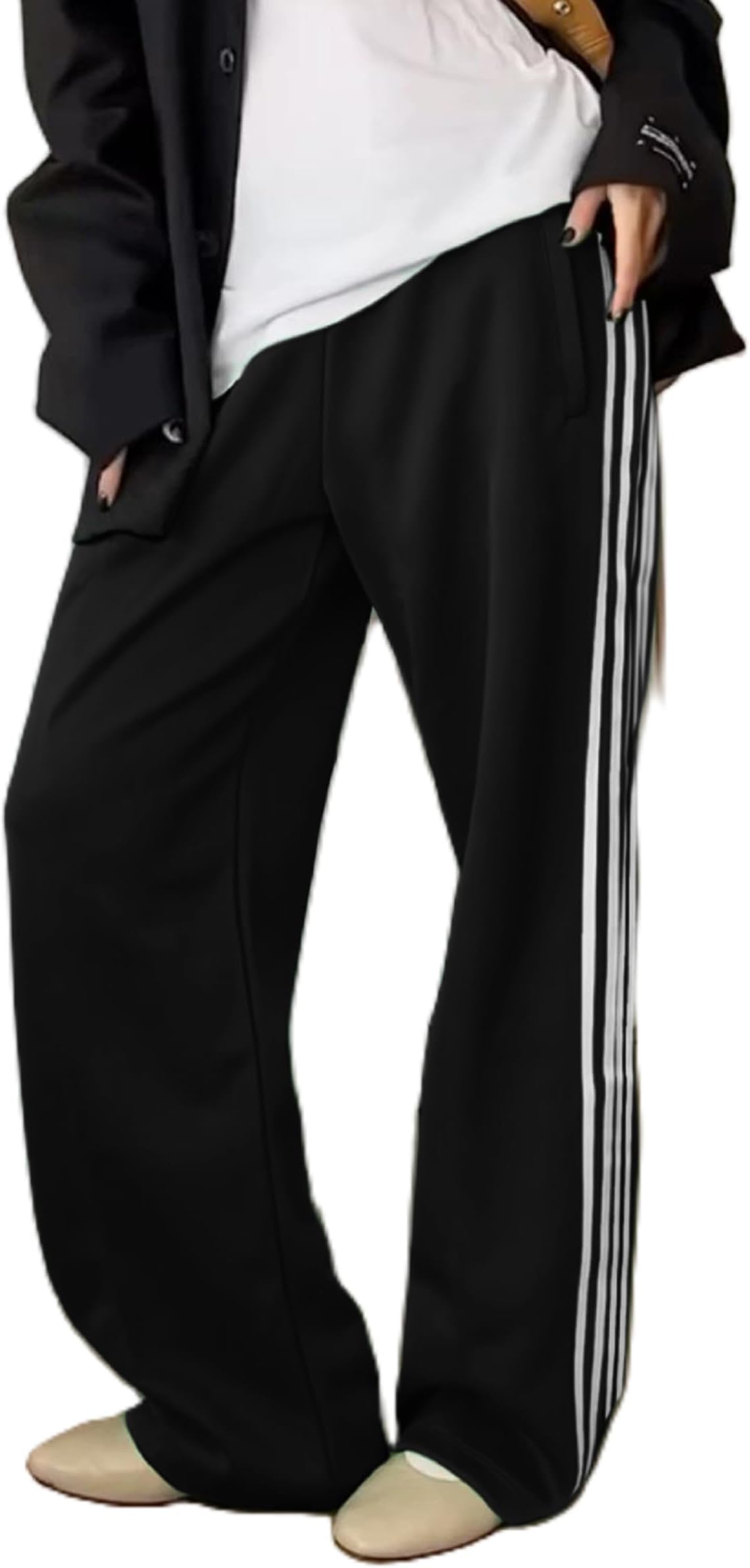 one stripe jogger pants