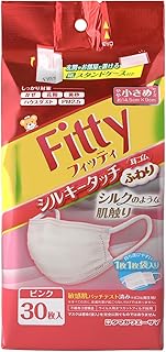 (PM2.5対応) フィッティ シルキータッチ 耳ゴムふわり 30枚入 やや小さめサイズ ピンク