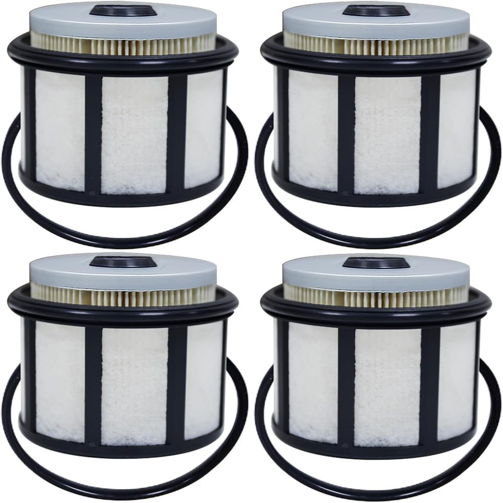 4PCS FD4596 Fuel Filter Compatible with Ford E350 F250 F350 F450 F550 Super Duty, E450 E550 Super Duty Excursion 7.3L Diesel Engine 1999-2003 Replace FD-4596, F81Z9N184AA, F81Z-9N184-AA, GF7751A