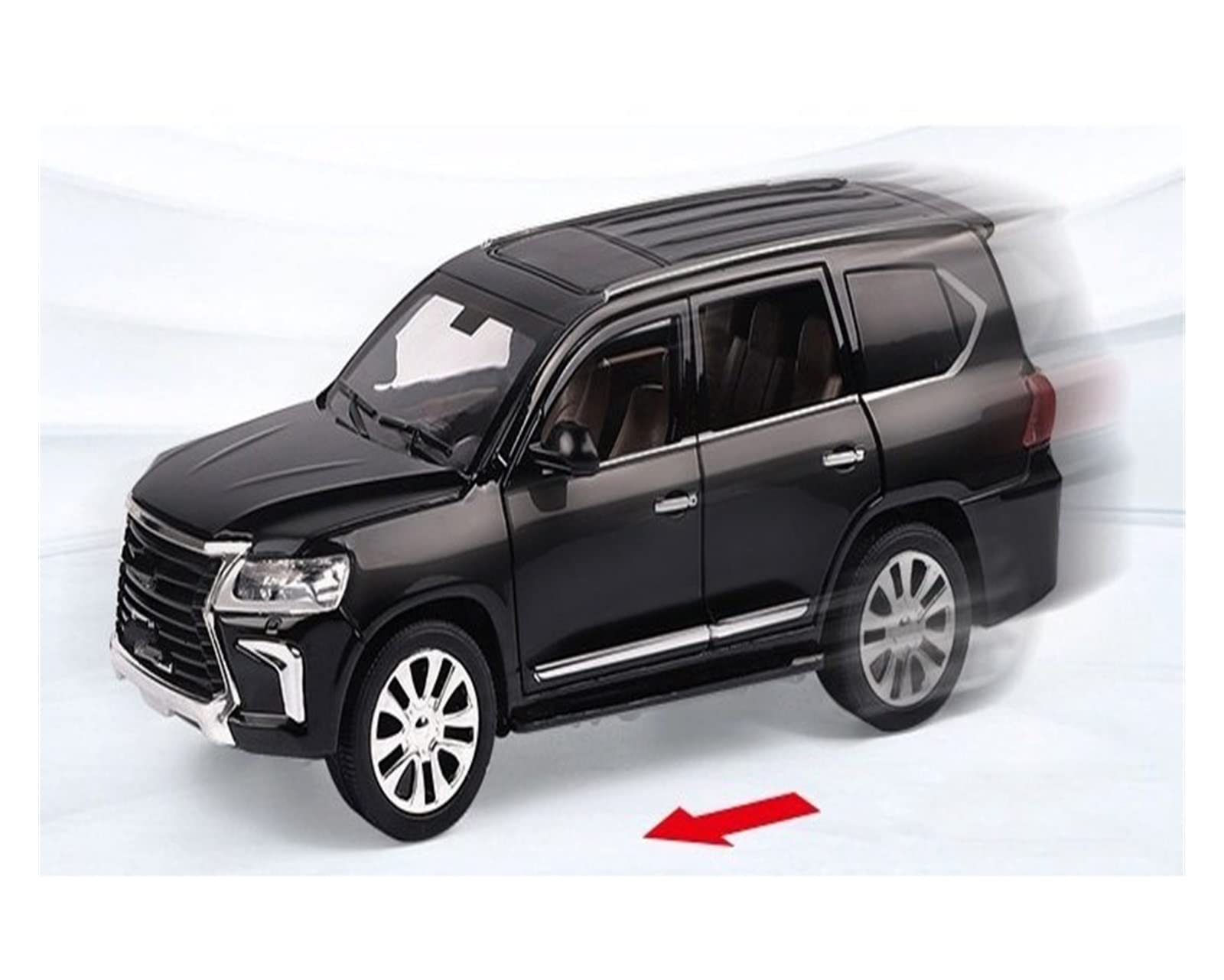 Modello di auto pressofuso in metallo 1:24 per Lexus Lx570