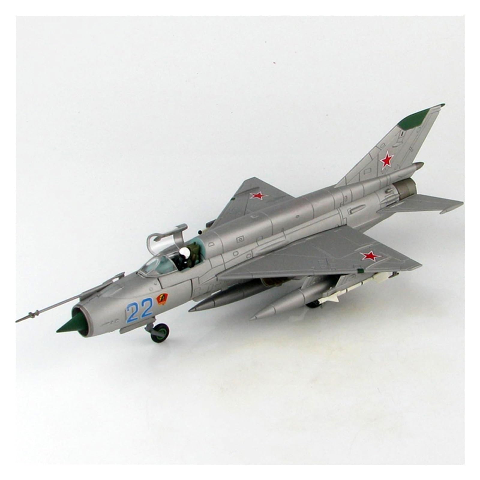 MIG-21 avion miniature métal soviétique réplique chasseur militaire 1/72 collection