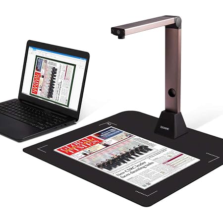 Scanner Per Libri Professionale 16MP Con OCR - Converte In PDF, Word, Excel Per Windows/macOS