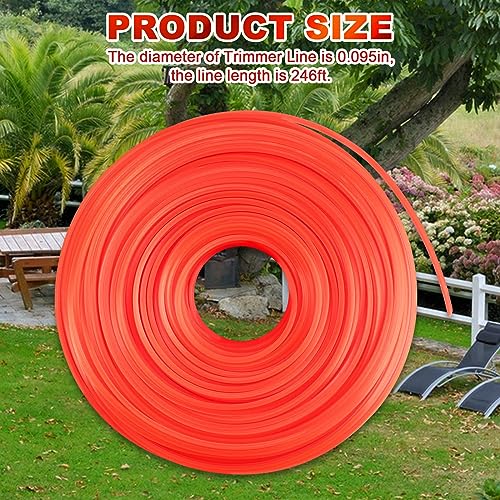 Fil de débroussailleuse pour couper herbe haute avec Milwaukee 2725-20 75m